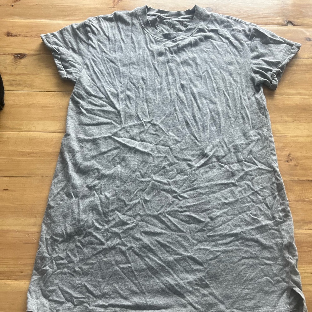 Heather grey tshirt dress